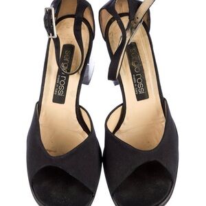 Sergio Rossi sandals , bit of platform pretty good condition, 37 1/2  black